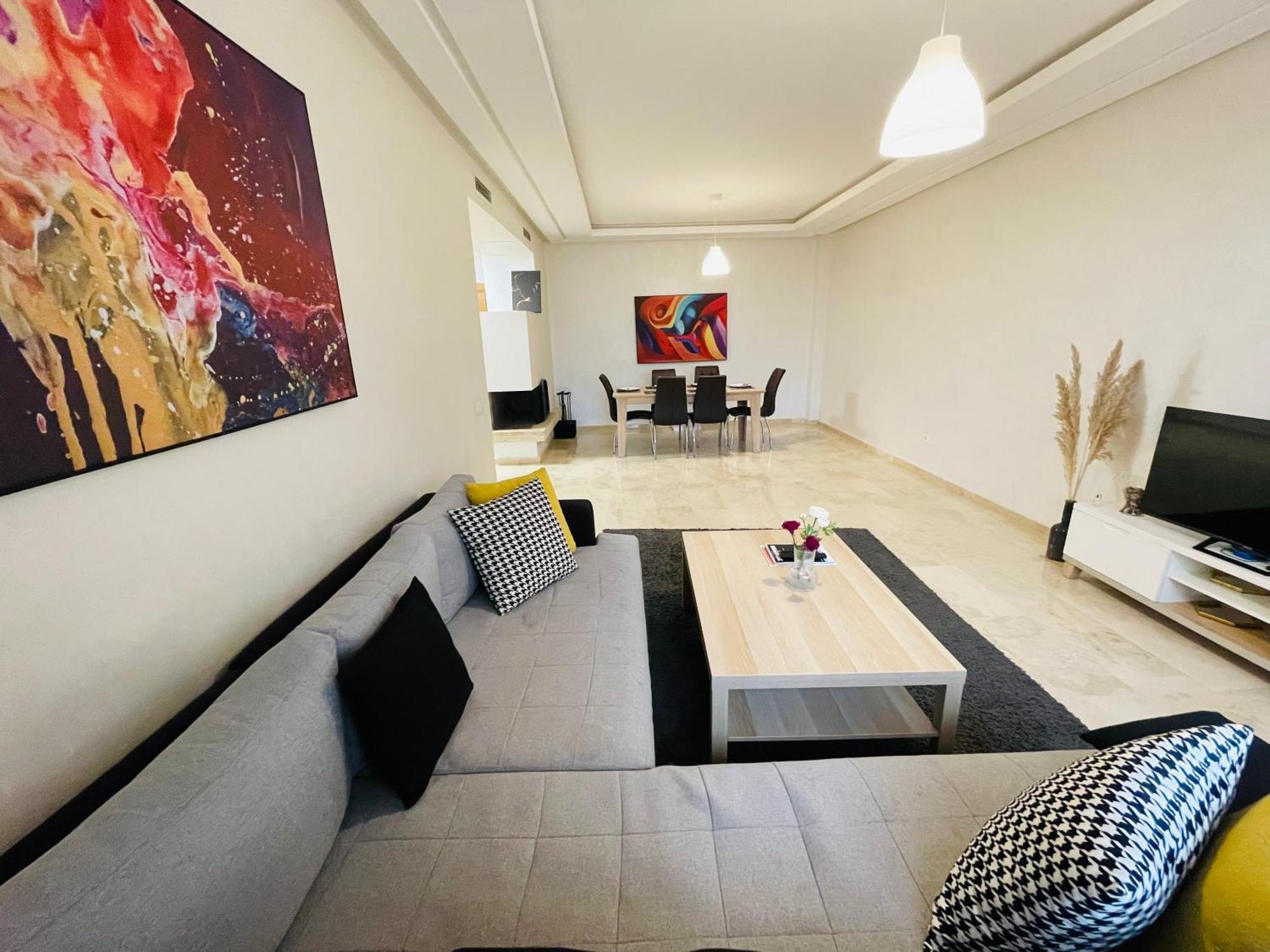 Chic & Cosy Flat Near Airport Lockbox Fast Wifi Lägenhet Nouaceur Exteriör bild